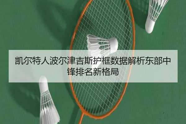 凯尔特人波尔津吉斯护框数据解析东部中锋排名新格局